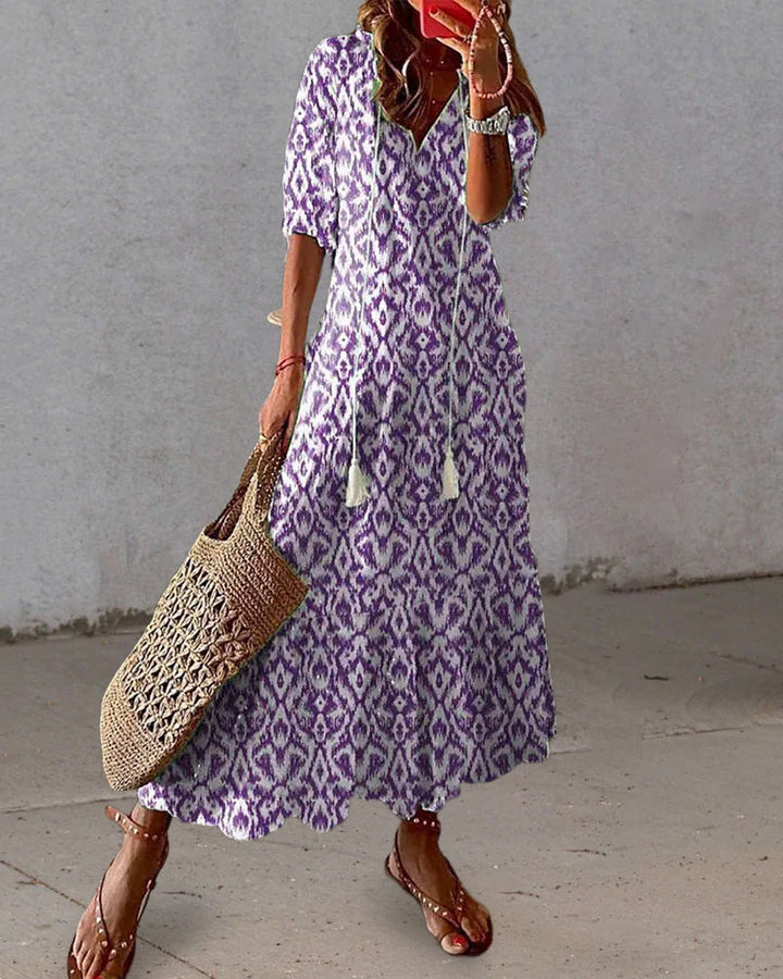 Isabelle™ - Bohemian Dress with Tummy-Enhancing Design