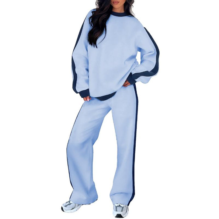 SANDI - Cozy 2-Piece Lounge Set with Sweatshirt and Straight-Leg Pants