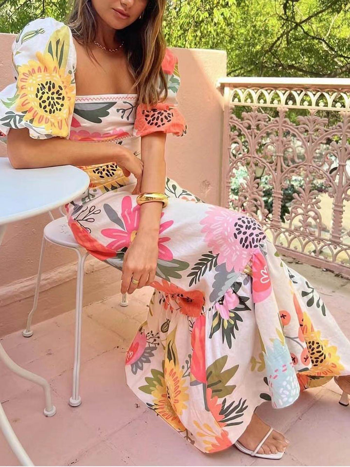 Lucarola | Floral Print Maxi Dress