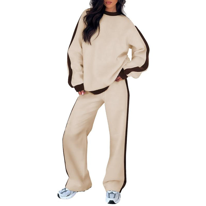 SANDI - Cozy 2-Piece Lounge Set with Sweatshirt and Straight-Leg Pants