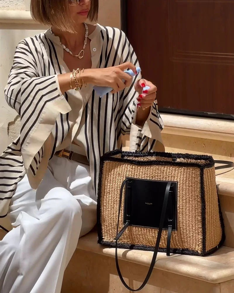 Ravelle™ | Blusa Elegante Listrada