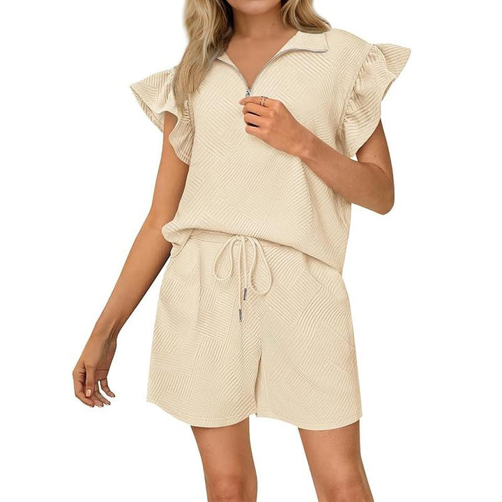 KAILANI™ – Cozy Ruffle Sleeve Summer Loungewear Set