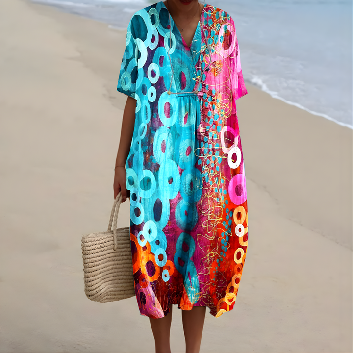 Addilyn™ | Colorful Tie-Dye Summer Dress