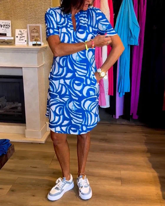 Karin™ - Vestido de Cores Vibrantes