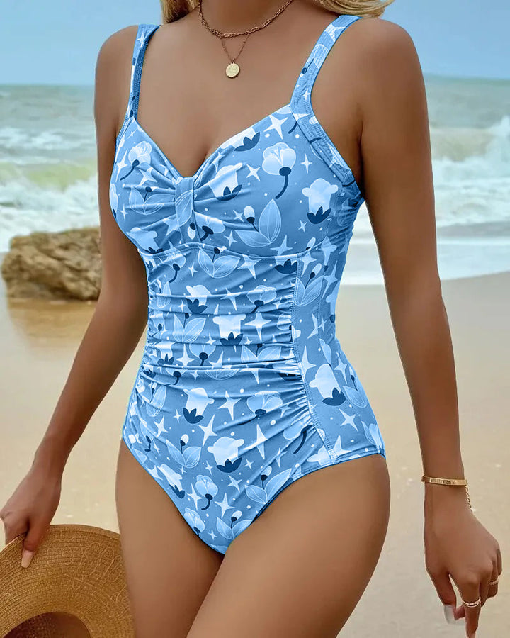 Clara™ | Tankini estampado de uma peça