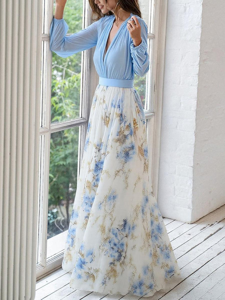 Elda™ | Stunning Floral Print Maxi Dress