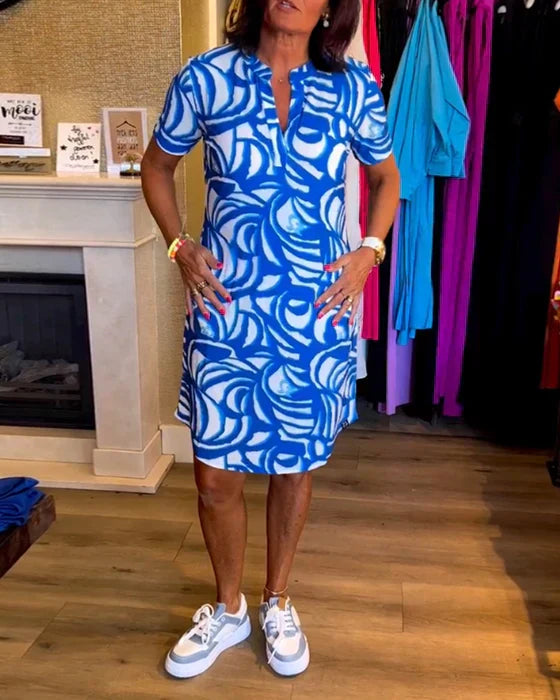 Karin™ - Vestido de Cores Vibrantes