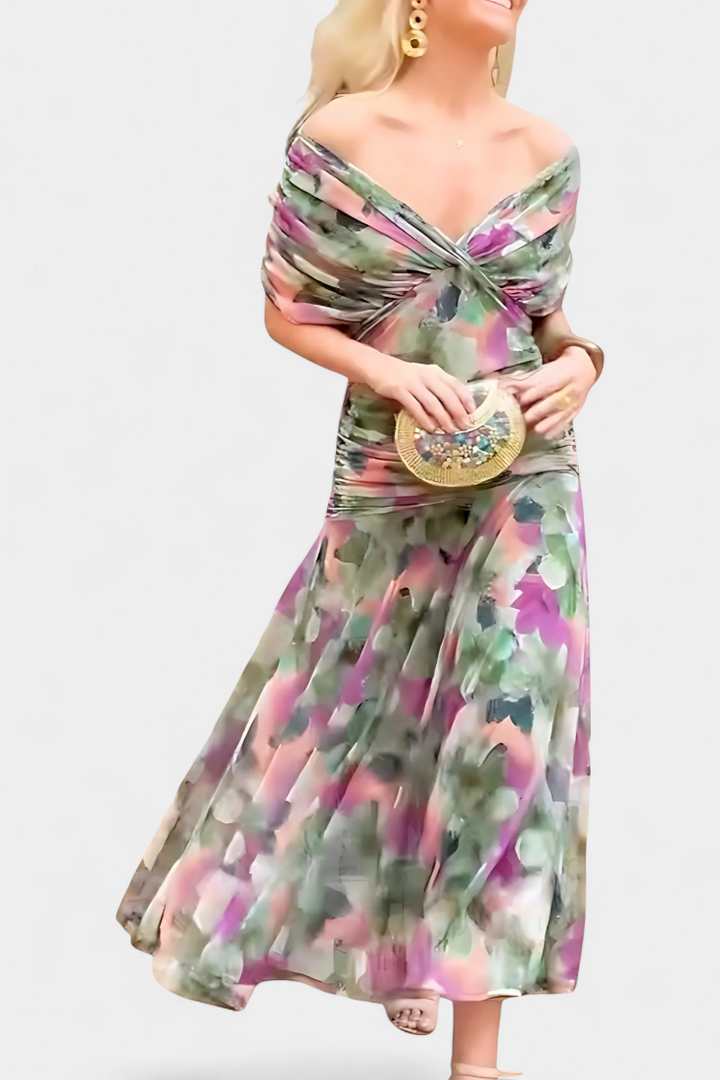 Alondra™ | Chic Floral V-Neck Dress