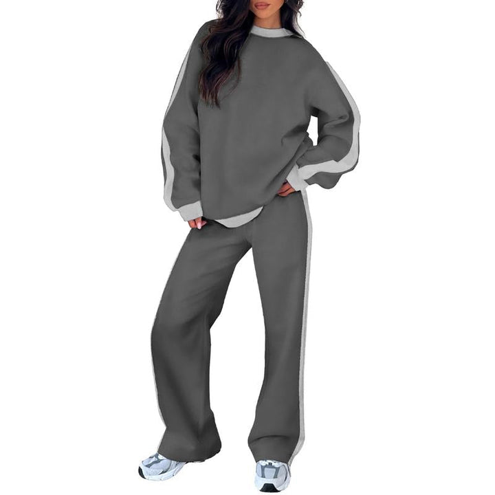 SANDI - Cozy 2-Piece Lounge Set with Sweatshirt and Straight-Leg Pants