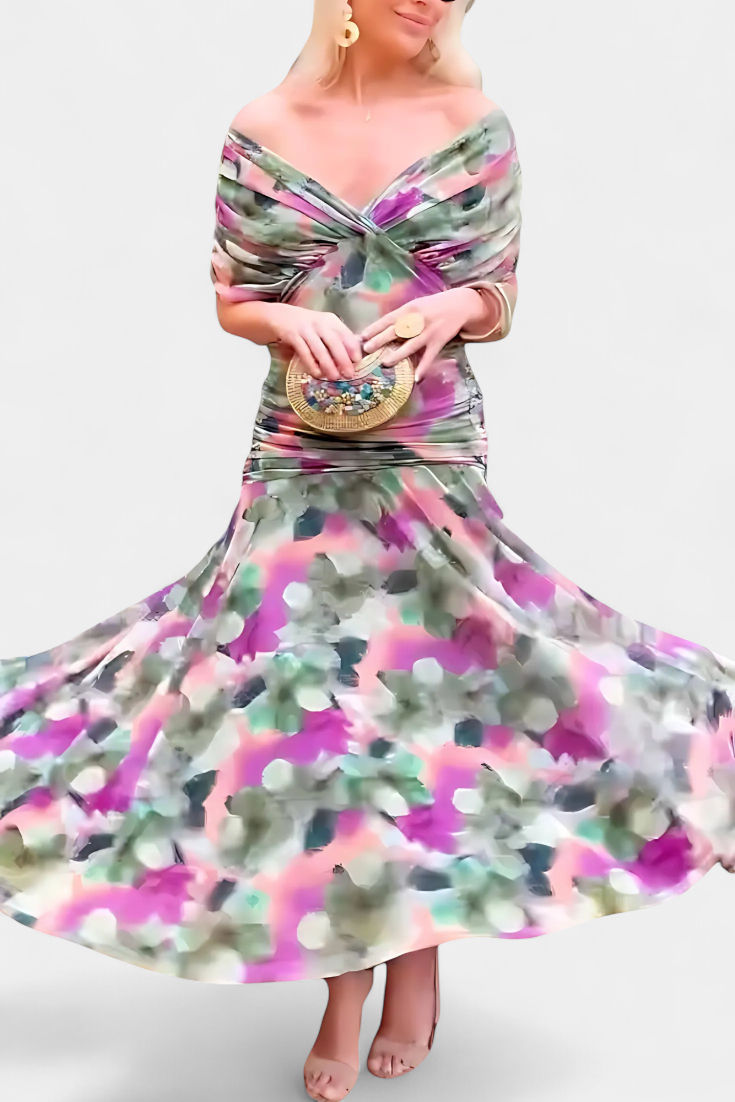 Alondra™ | Chic Floral V-Neck Dress