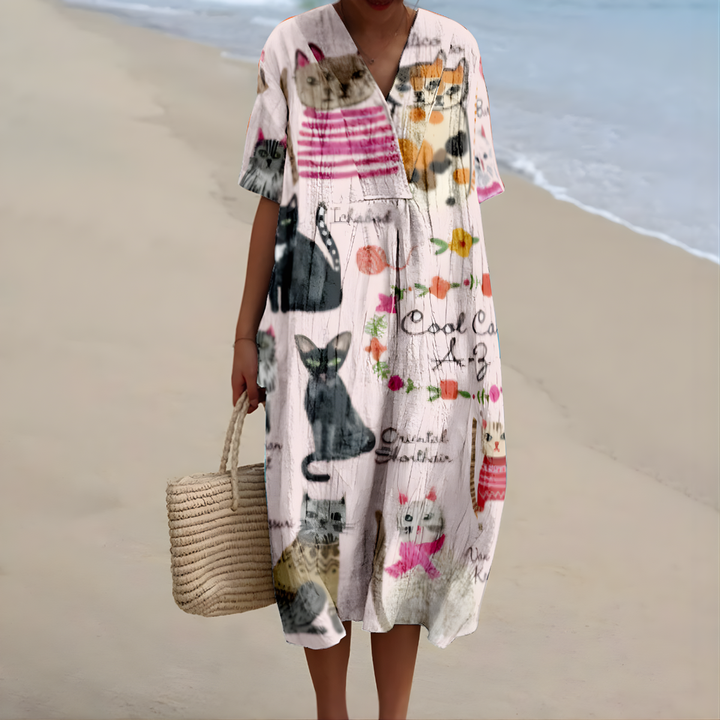 Jessie™ | Summer Dress with Animal Print