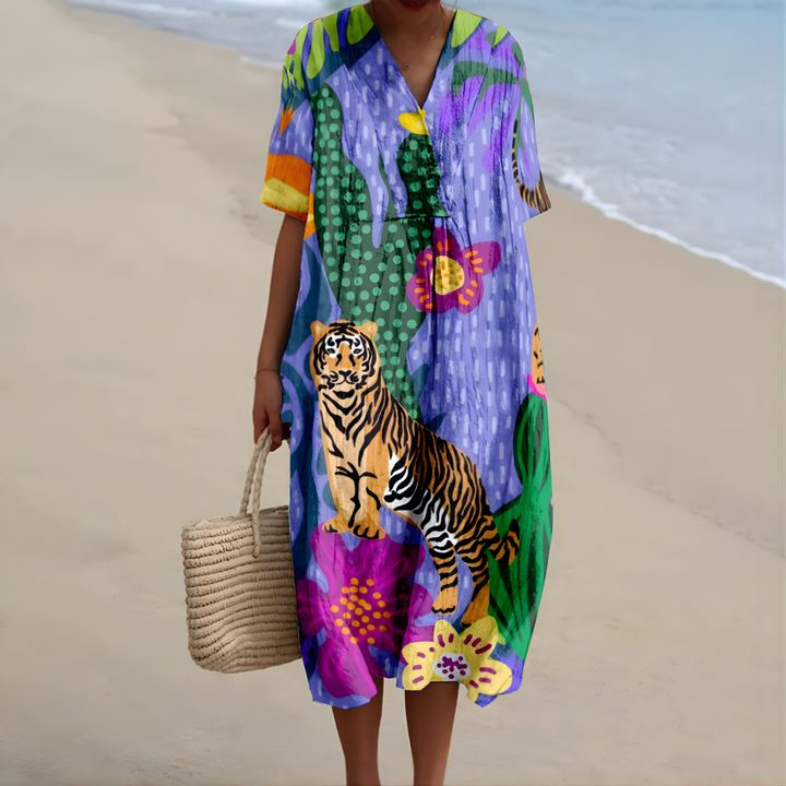 Jessie™ | Summer Dress with Animal Print