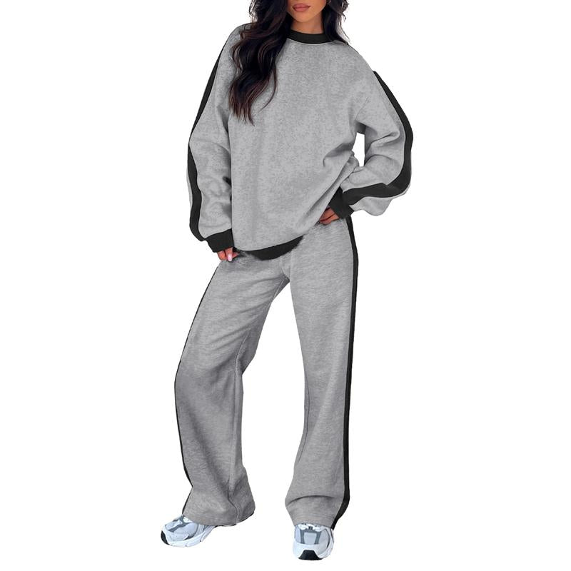 SANDI - Cozy 2-Piece Lounge Set with Sweatshirt and Straight-Leg Pants