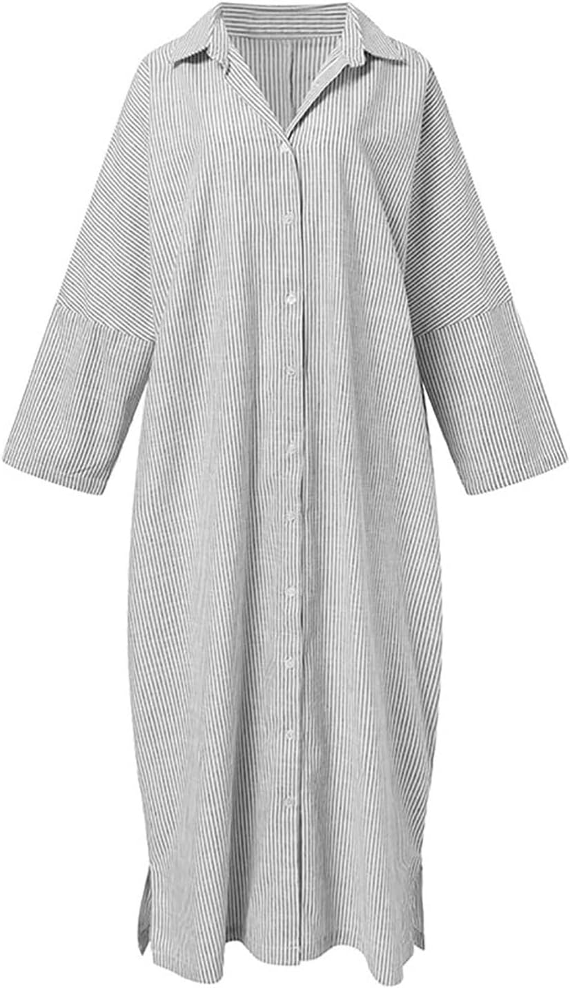 Stripe™ Long Sleeve Shirt Dress