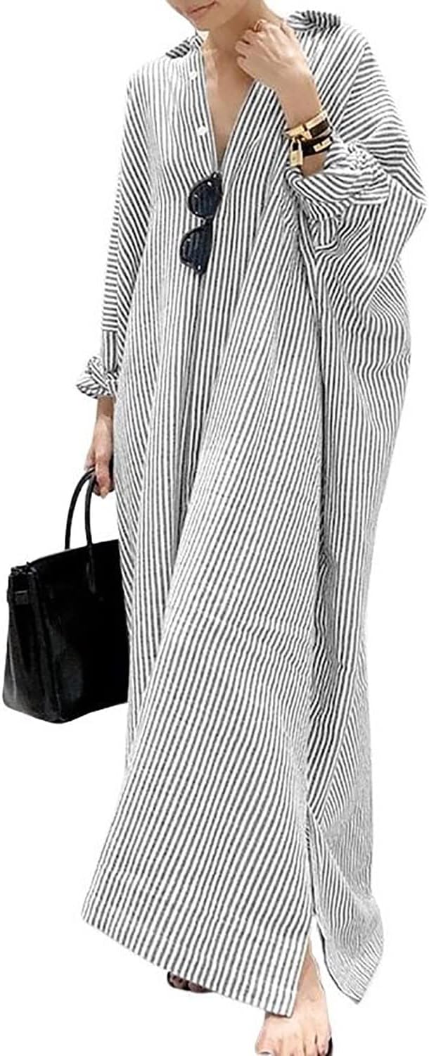 Stripe™ Long Sleeve Shirt Dress