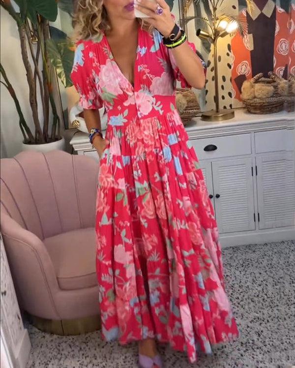 Rosae™ | Enchanting Floral Maxi Dress
