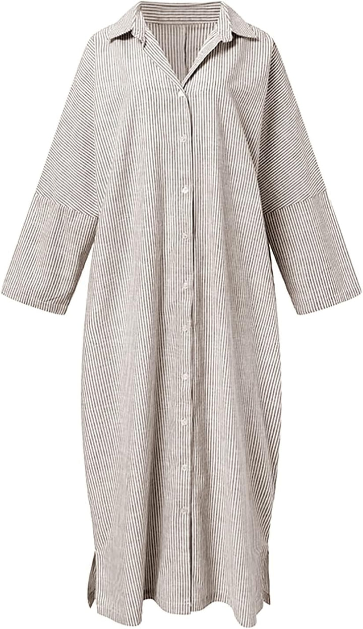 Stripe™ Long Sleeve Shirt Dress
