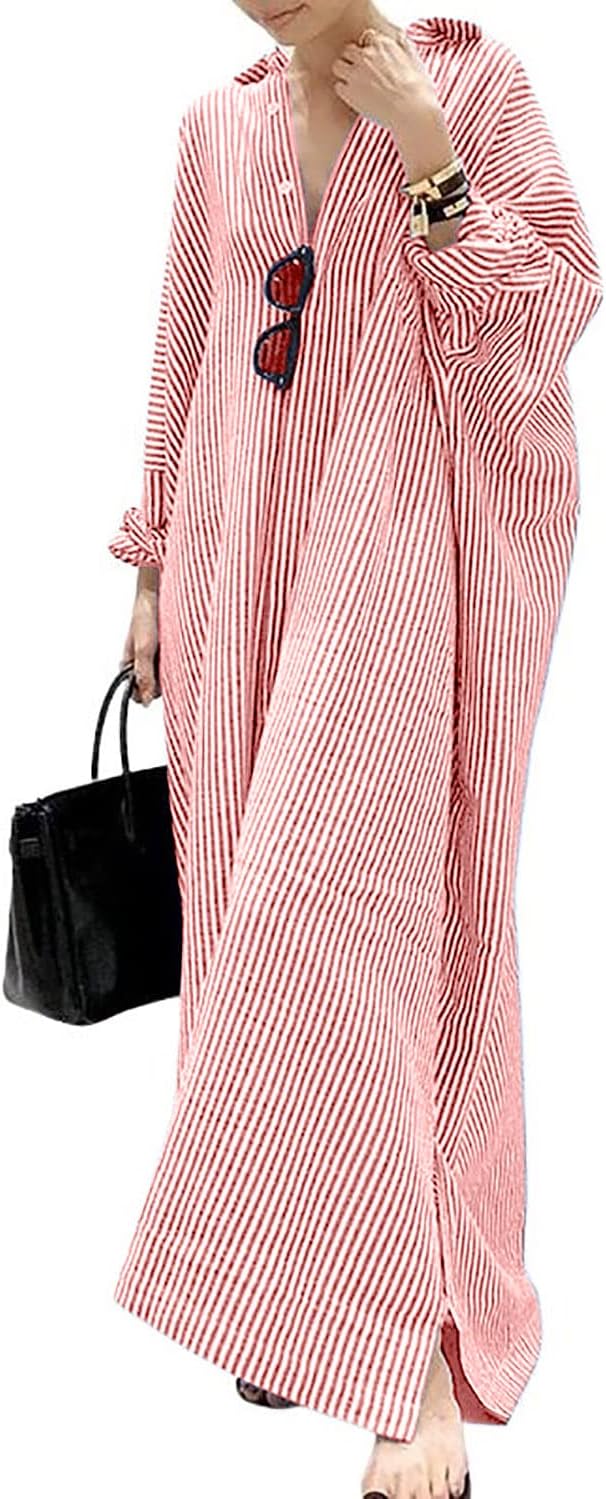 Stripe™ Long Sleeve Shirt Dress
