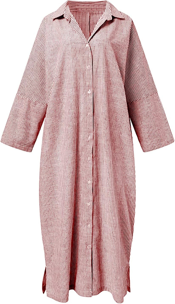 Stripe™ Long Sleeve Shirt Dress