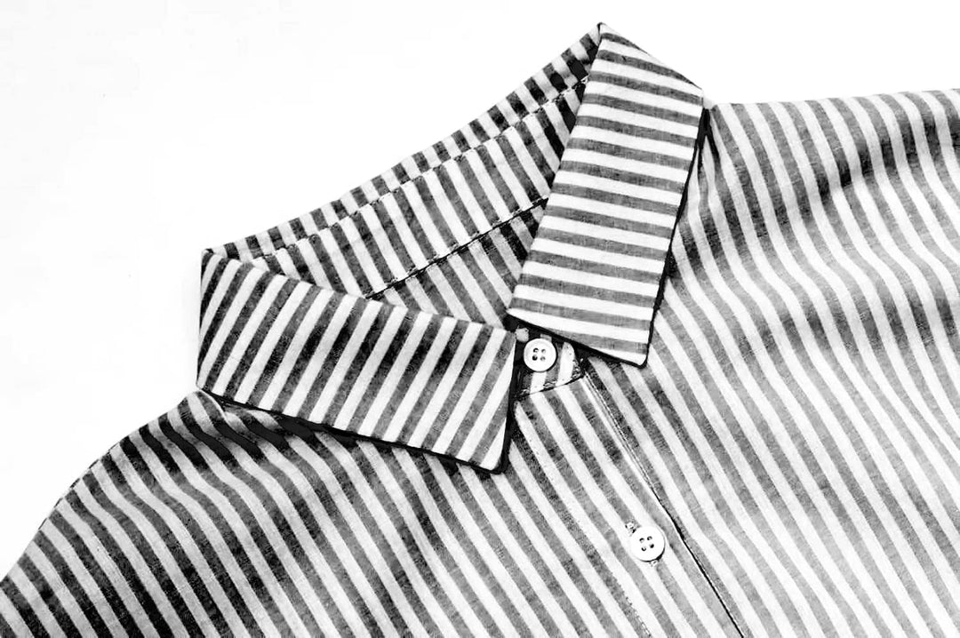 Robe chemise manches longues à rayures™