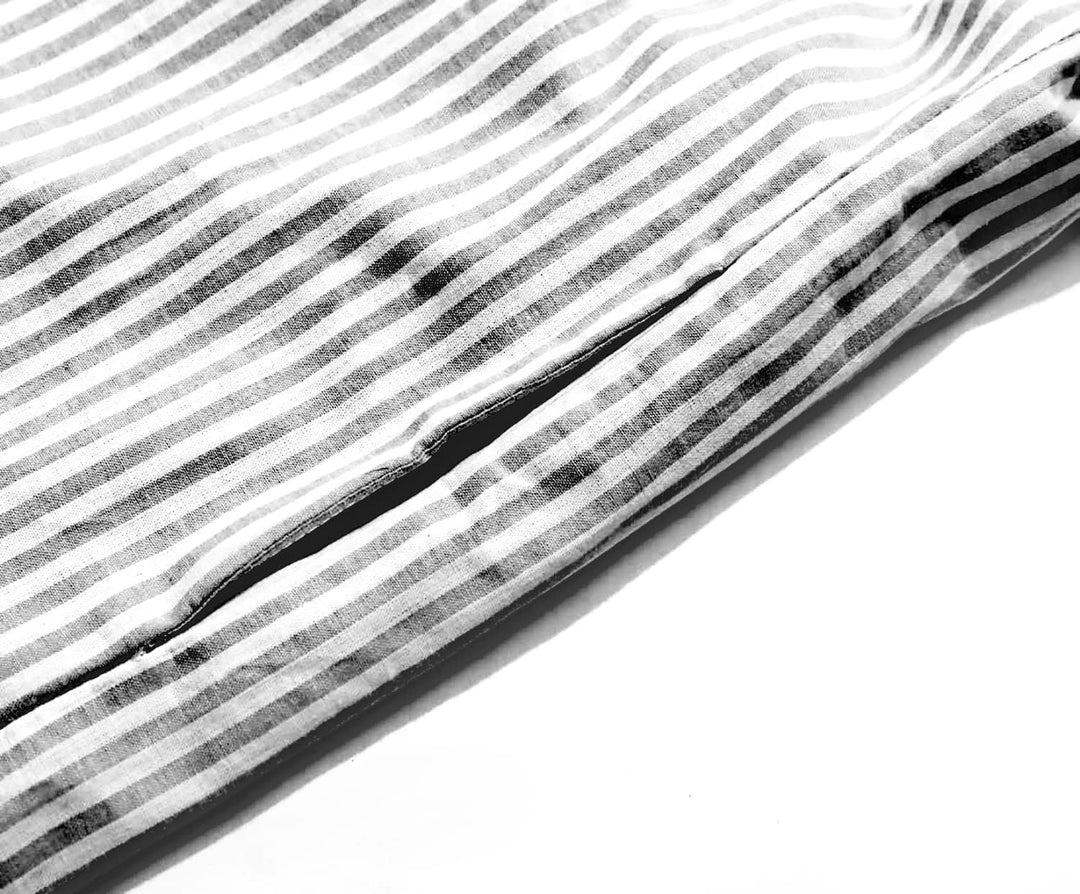 Robe chemise manches longues à rayures™