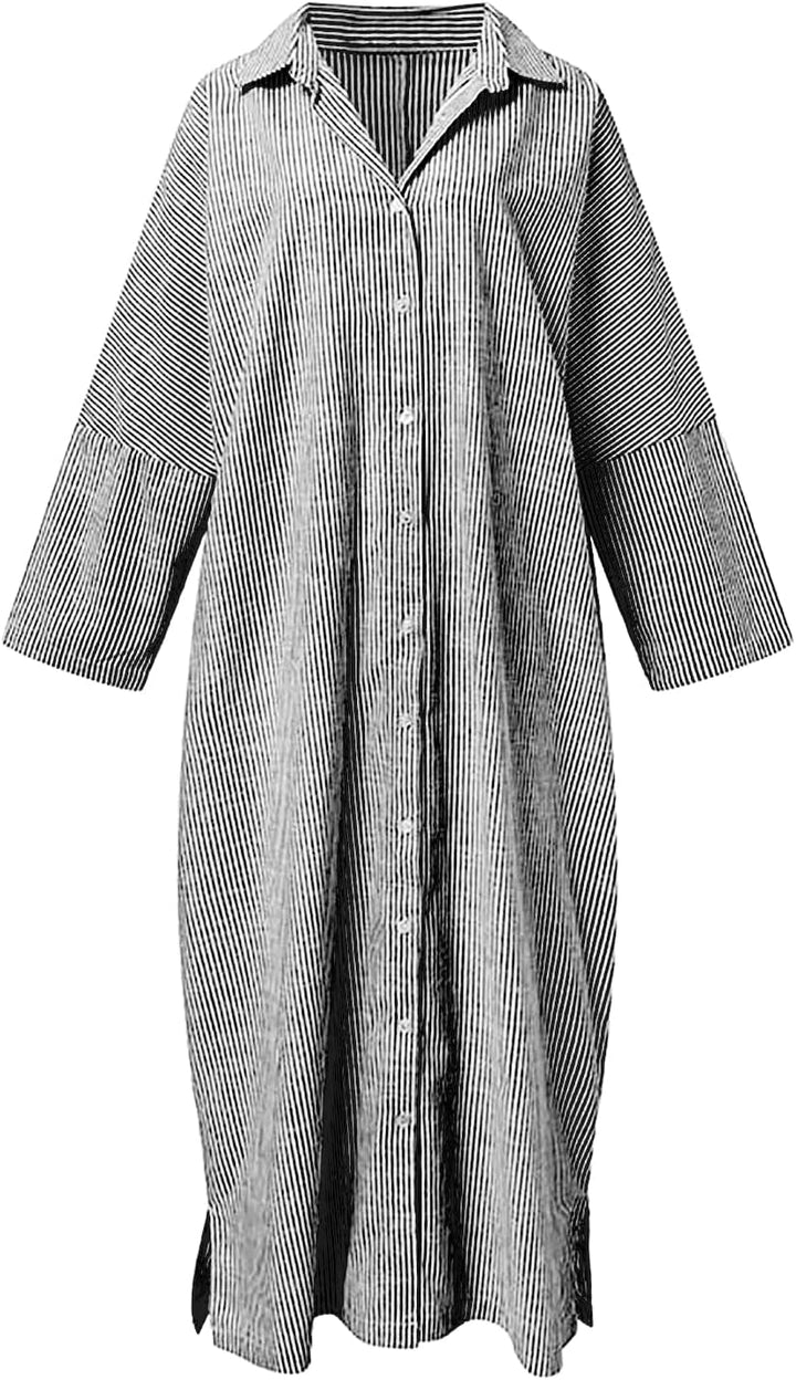 Stripe™ Long Sleeve Shirt Dress