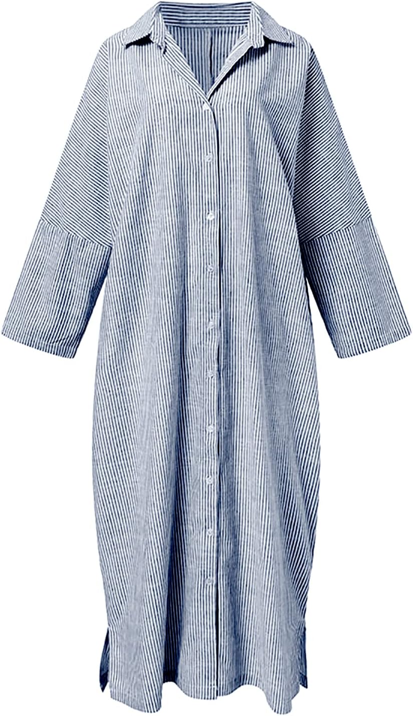 Stripe™ Long Sleeve Shirt Dress