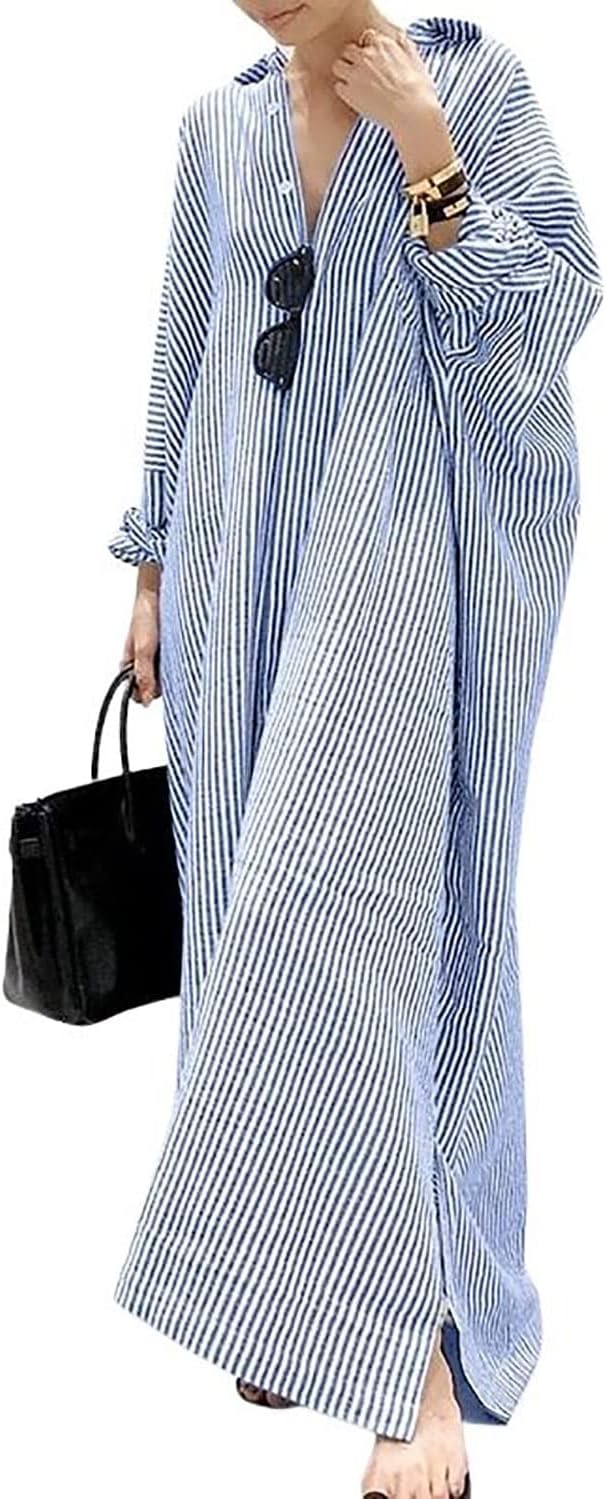 Stripe™ Long Sleeve Shirt Dress