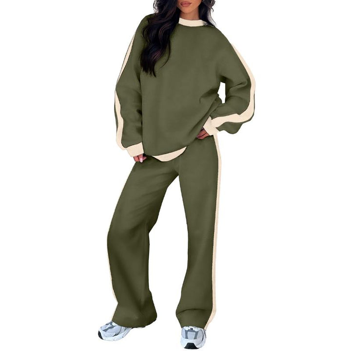 SANDI - Cozy 2-Piece Lounge Set with Sweatshirt and Straight-Leg Pants