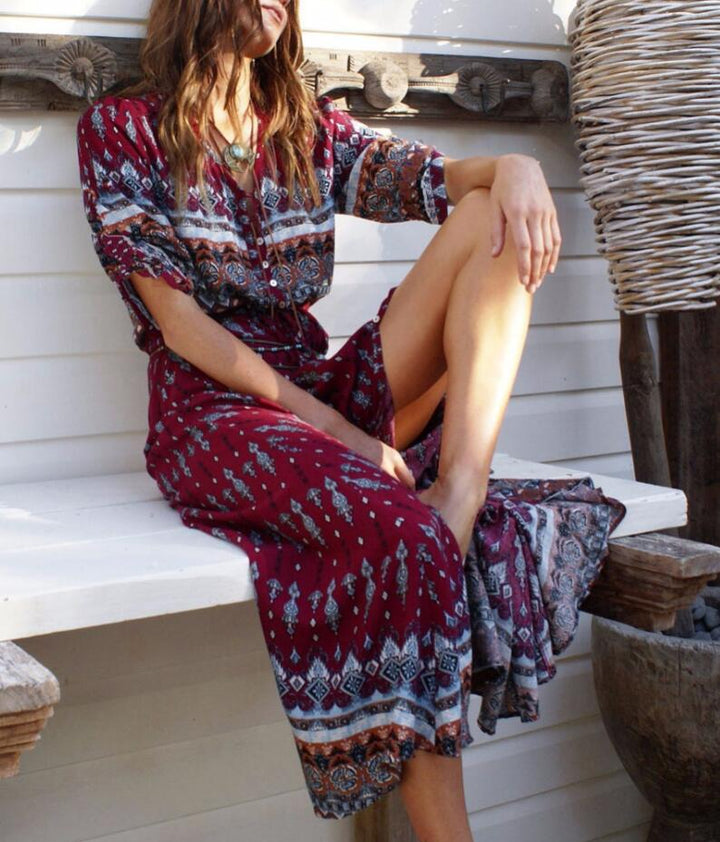 Esmé™ Bohemian-Inspired Long Maxi Dress