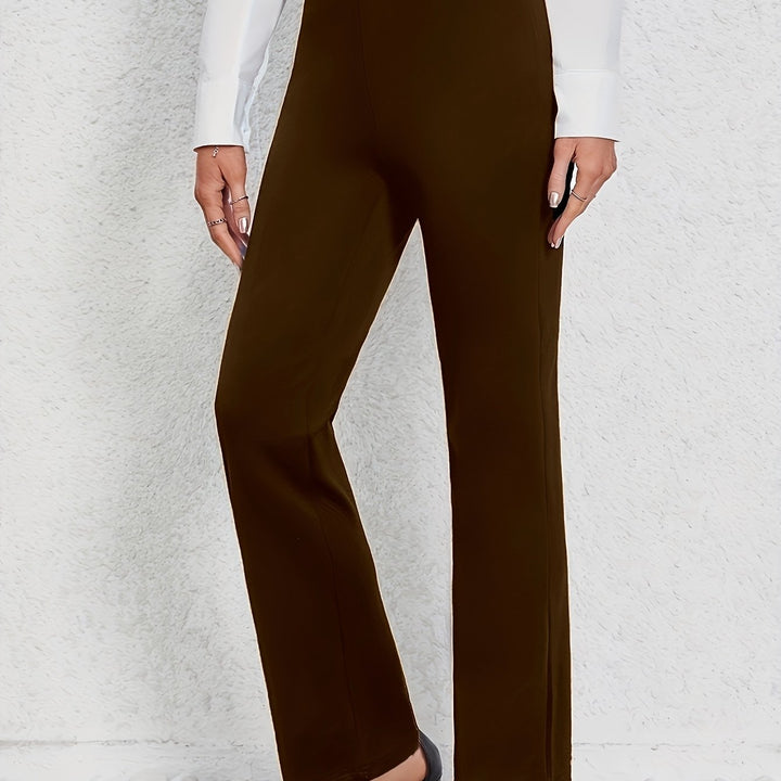 Amy™ | Stretchy Straight-Leg Pants