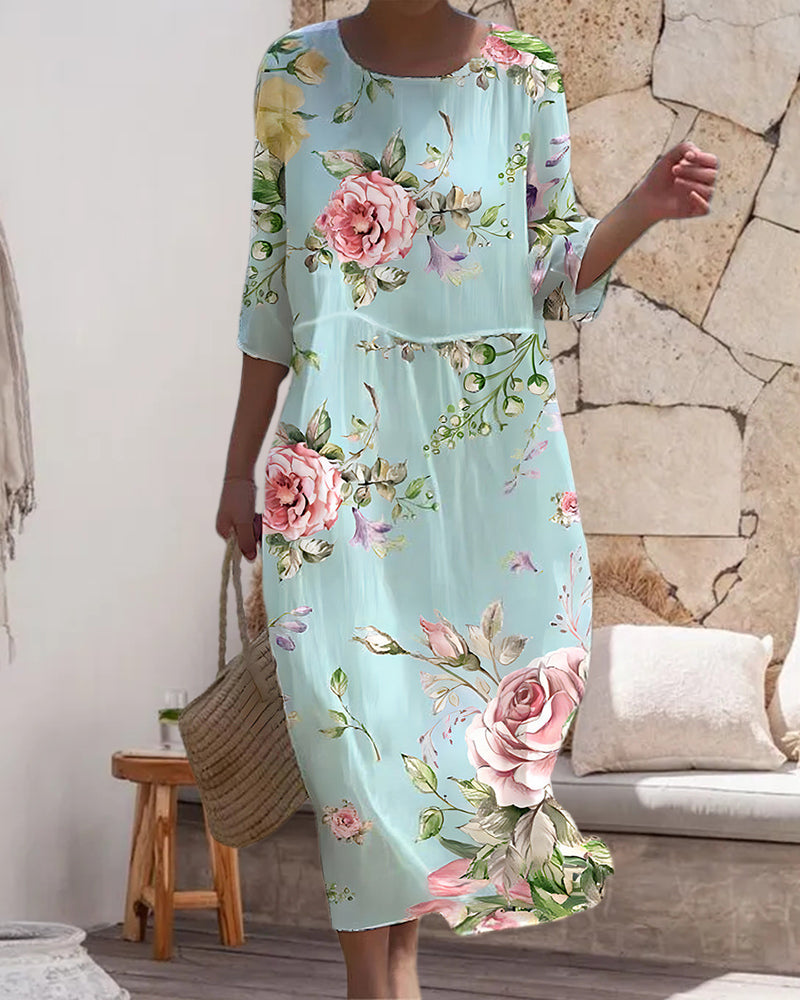Harriet - Graceful Floral Gown