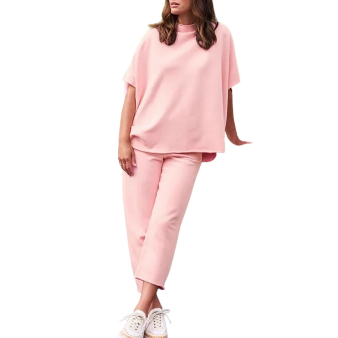 AELLA™ - Cozy Batwing Sleeve Lounge Set