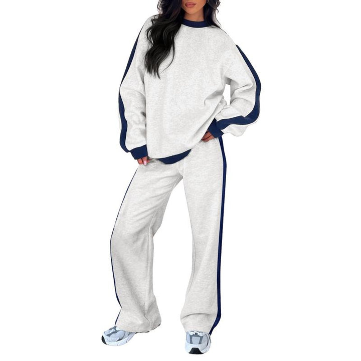 SANDI - Cozy 2-Piece Lounge Set with Sweatshirt and Straight-Leg Pants
