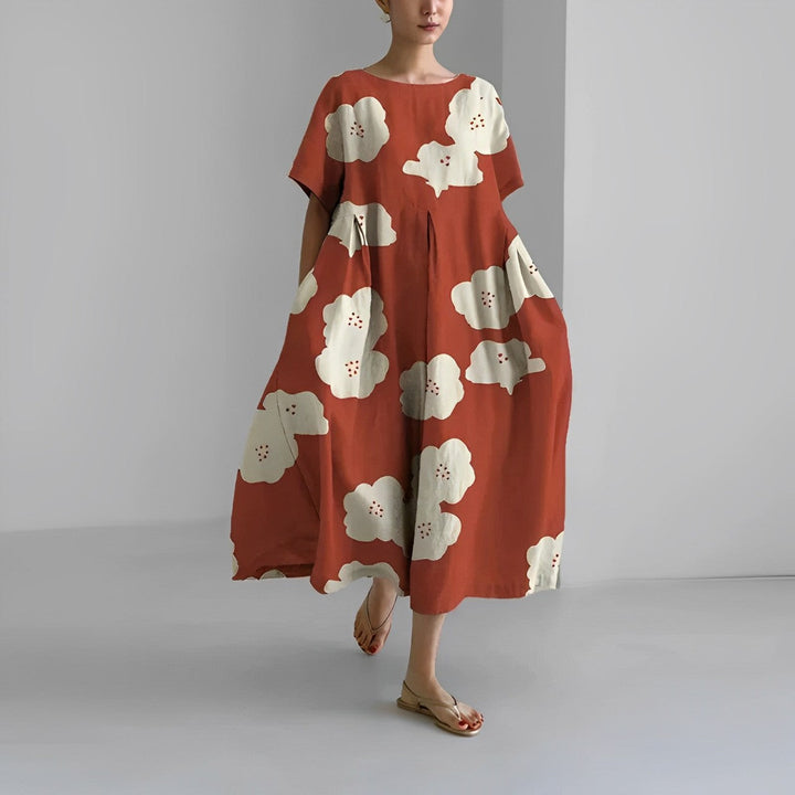 Avela™ - Bohemian Floral Spring Dress with Tummy Control