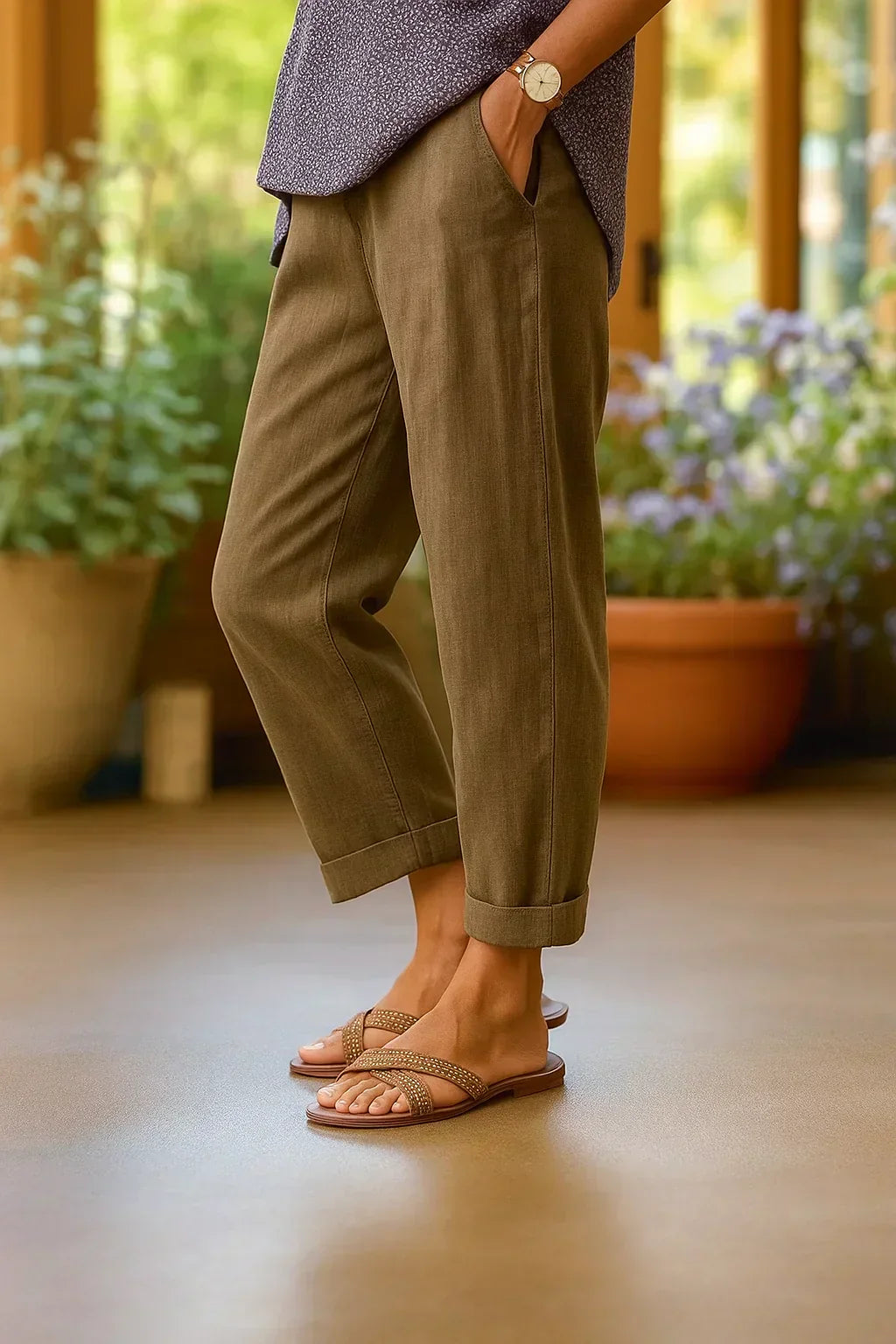 Sylara™ | Lightweight Linen Trousers