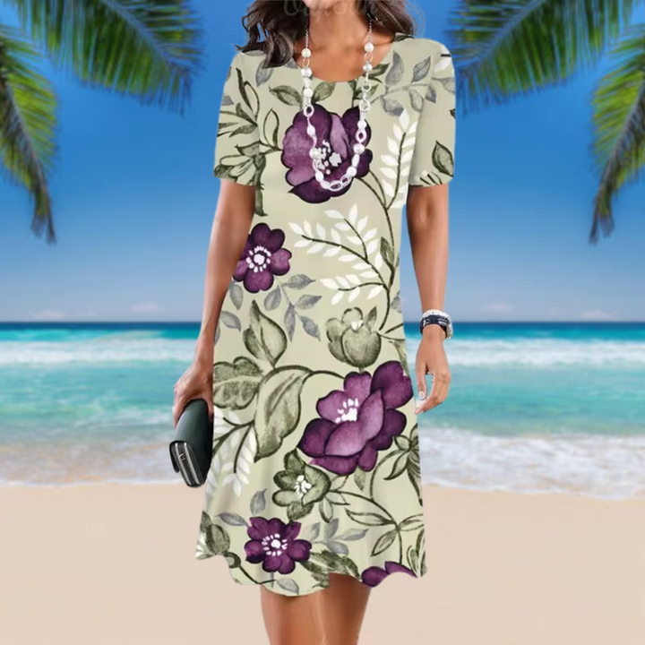 Iris | Lively Floral Dress