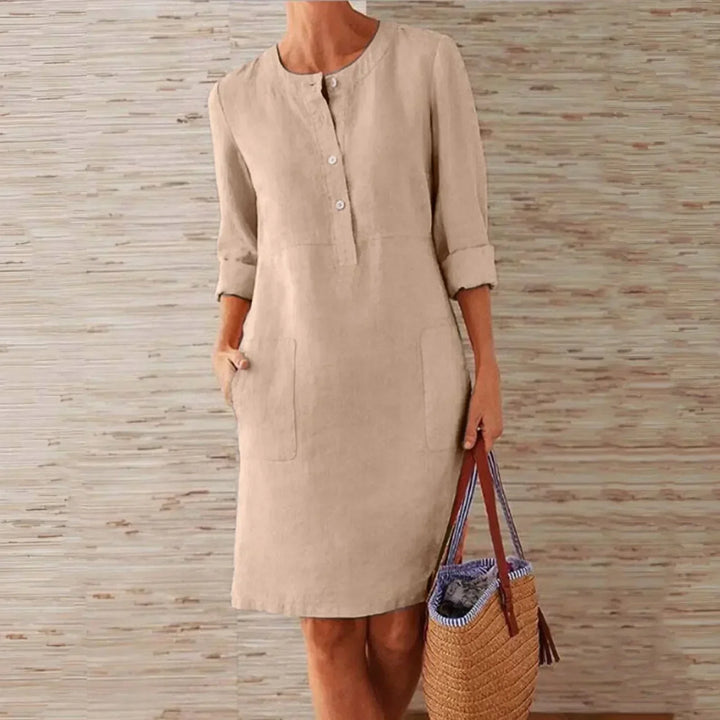 Fiona - Relaxed Cotton and Linen Summer Dress