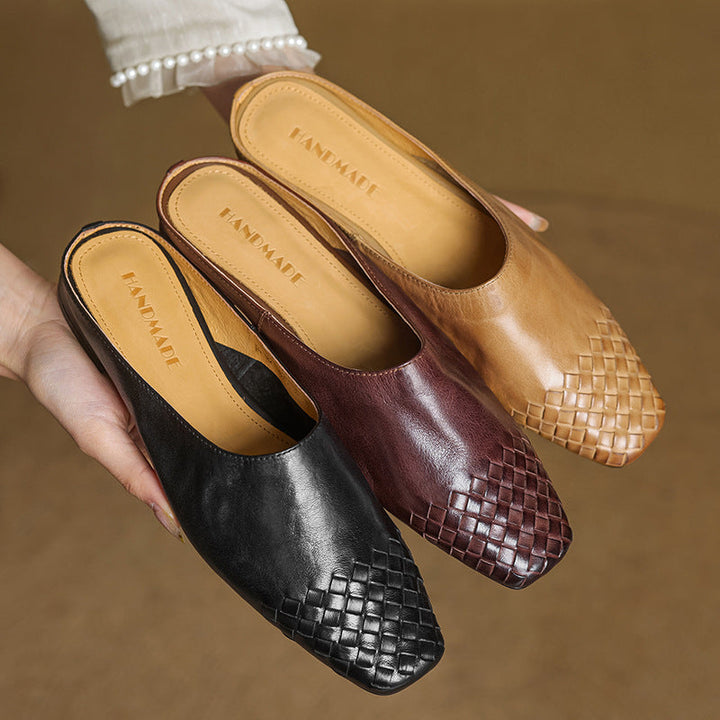 Mila™ Authentic Leather Slides