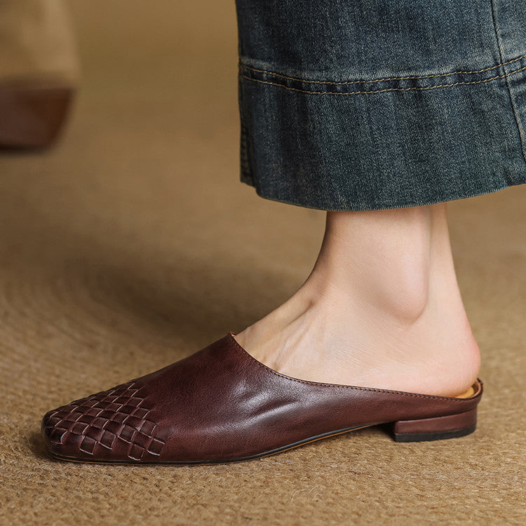 Mila™ Authentic Leather Slides