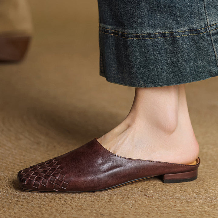 Mila™ Authentic Leather Slides