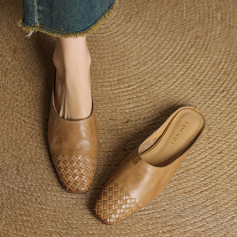 Mila™ Authentic Leather Slides