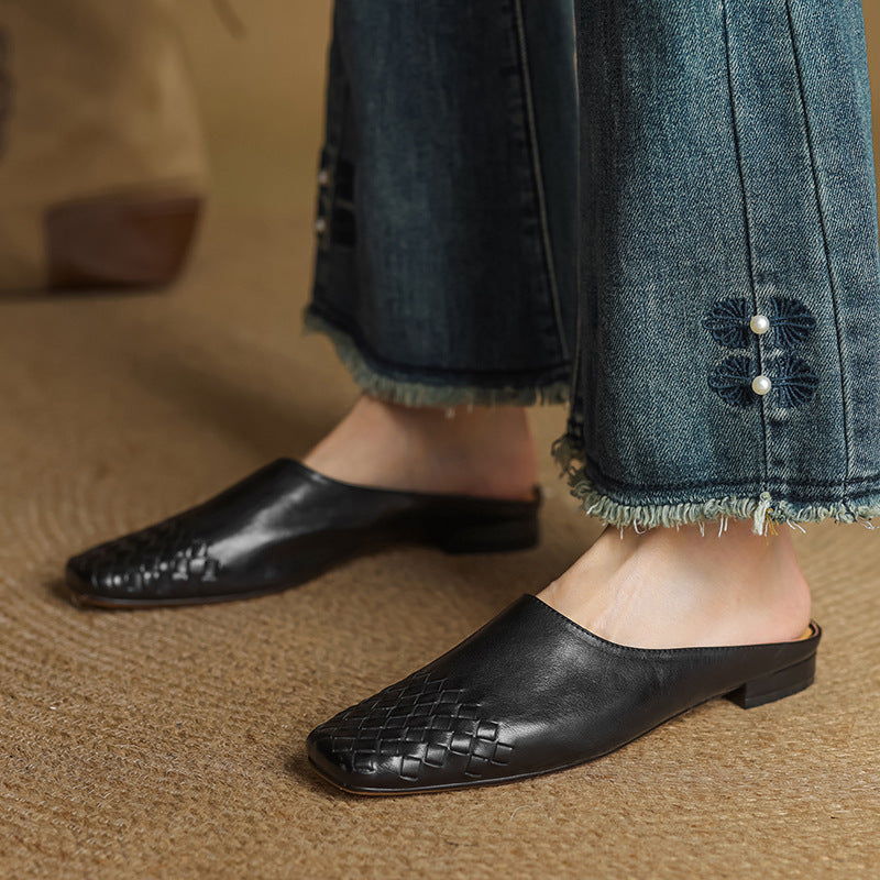 Mila™ Authentic Leather Slides