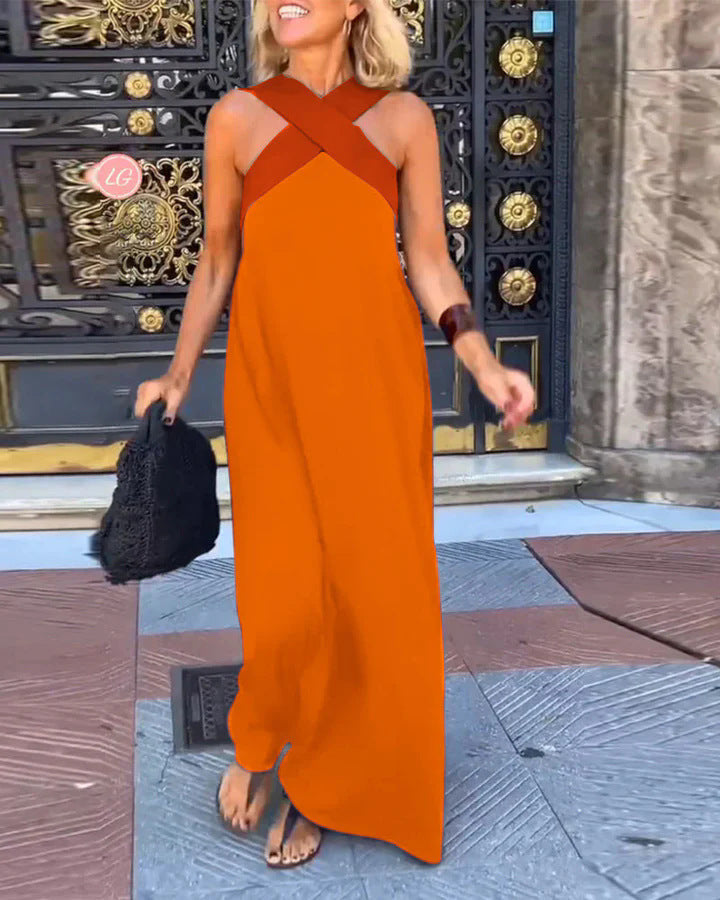 Delphine™ | Crossed Cut Dress