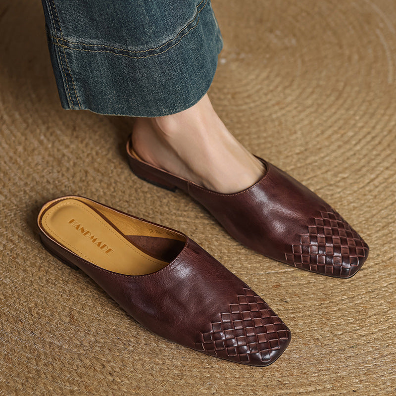 Mila™ Authentic Leather Slides