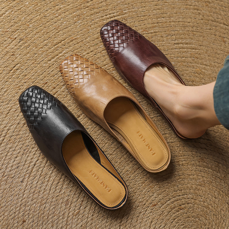 Mila™ Authentic Leather Slides