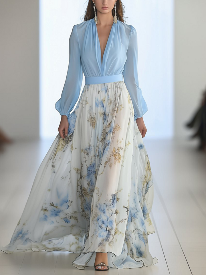 Elda™ | Stunning Floral Print Maxi Dress