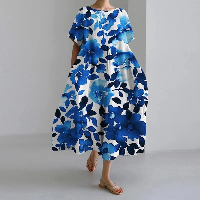Avela™ - Bohemian Floral Spring Dress with Tummy Control