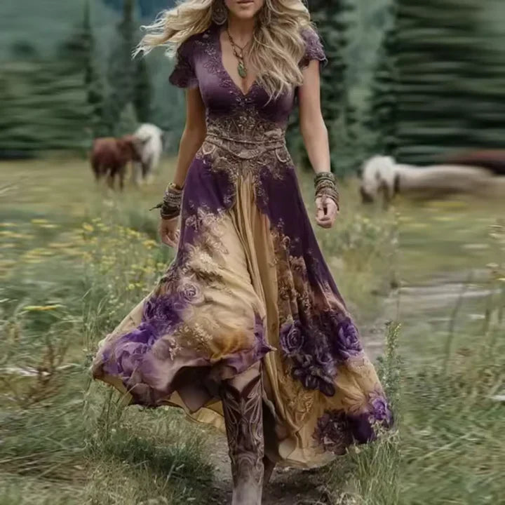 Celestine | Custom-Fit Floral Maxi Dress