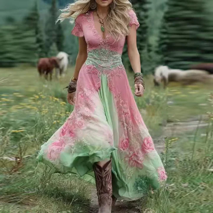 Celestine | Custom-Fit Floral Maxi Dress